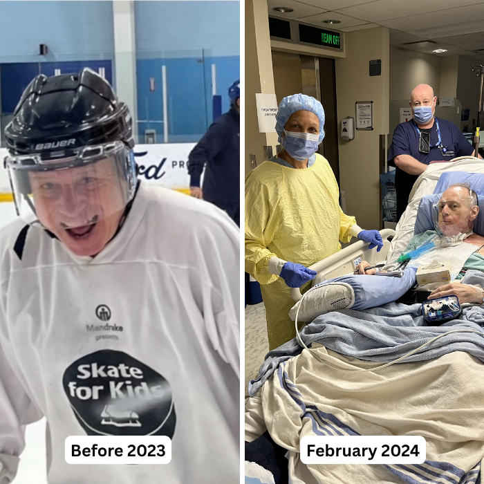 Paul Lonergan: Skate for Kids before 2023 and in hospital February 2024